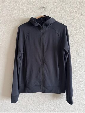 Uniqlo AIRism Black Zip Up Hoodie Small